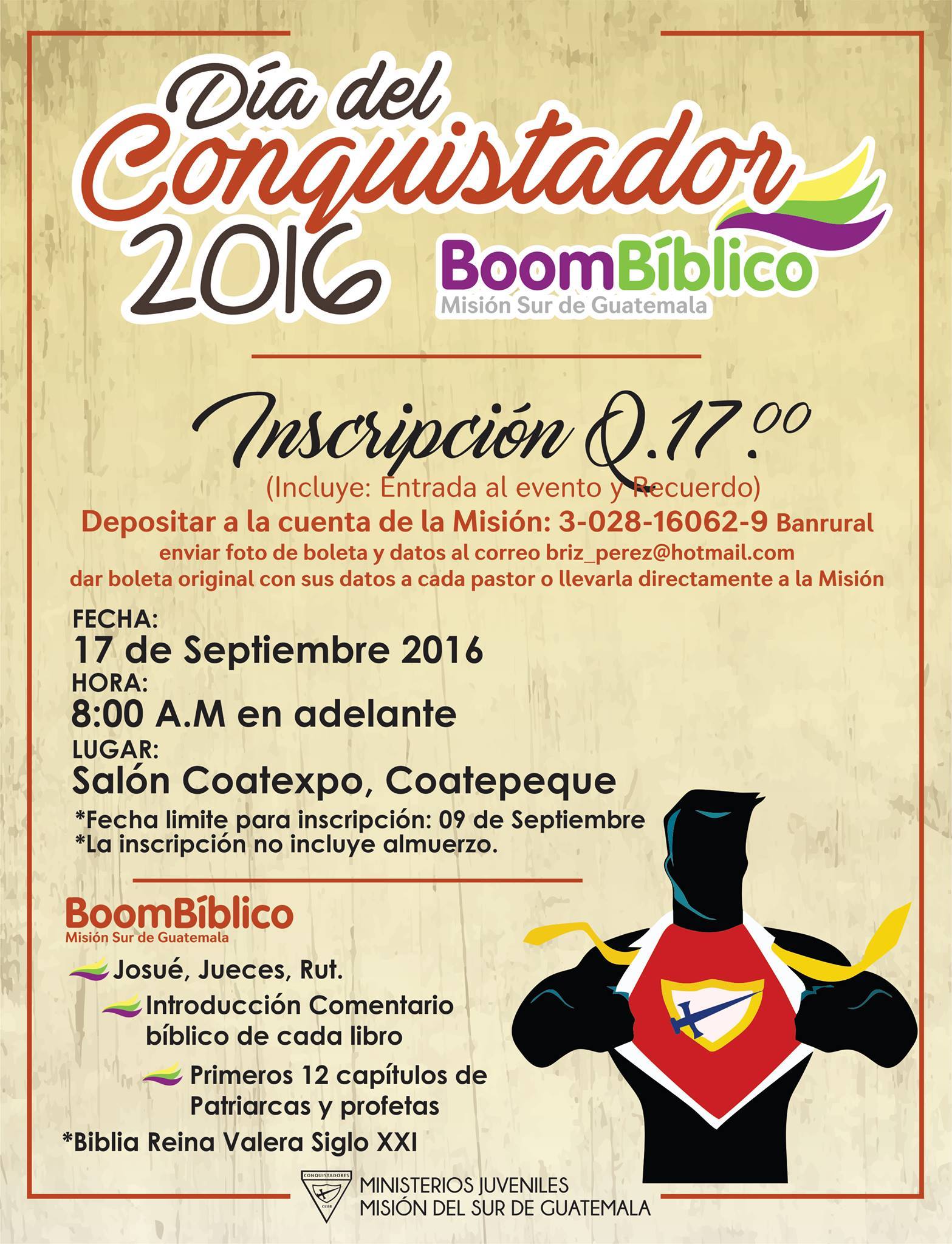 Asiste a este gran evento.